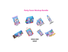 Load image into Gallery viewer, Individual Editable Party & Memorial Favor Templates: Personalize Journals, Stickers, Calendars & More – Customize Images, Names, Ages & Colors"