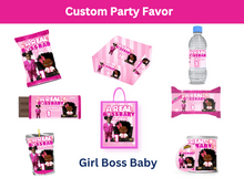 Load image into Gallery viewer, Individual Editable Party & Memorial Favor Templates: Personalize Journals, Stickers, Calendars & More – Customize Images, Names, Ages & Colors"