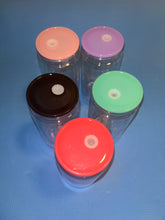 Load image into Gallery viewer, 16oz Snow Globe Tumbler with Colored Lid & Straw – Blank for Custom Designs