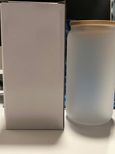 Load image into Gallery viewer, 16oz Sublimation Glass Can Tumblers - Clear & Frosted