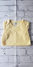 Load image into Gallery viewer, Sublimation Short Sleeve Baby Bodysuits Solid Color Yellow Size 3-6 Months
