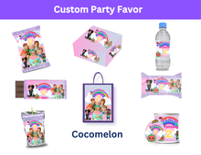 Load image into Gallery viewer, Individual Editable Party &amp; Memorial Favor Templates: Personalize Journals, Stickers, Calendars &amp; More – Customize Images, Names, Ages &amp; Colors&quot;
