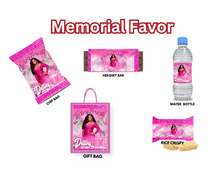 Load image into Gallery viewer, Individual Editable Party &amp; Memorial Favor Templates: Personalize Journals, Stickers, Calendars &amp; More – Customize Images, Names, Ages &amp; Colors&quot;
