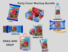 Load image into Gallery viewer, Individual Editable Party &amp; Memorial Favor Templates: Personalize Journals, Stickers, Calendars &amp; More – Customize Images, Names, Ages &amp; Colors&quot;
