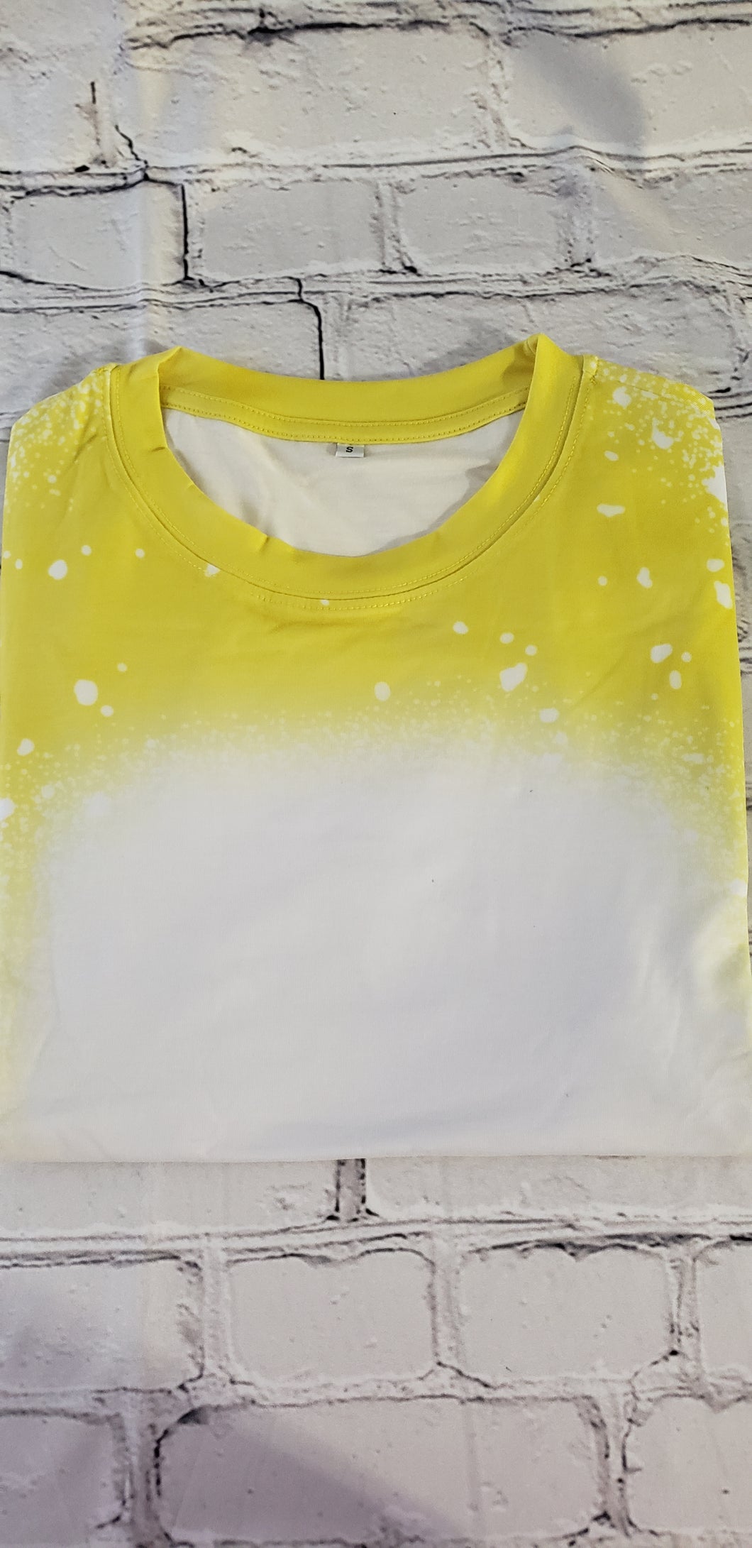 Blank Faux Bleach 100% Polyester Fabric T- Shirts made for Sublimation,